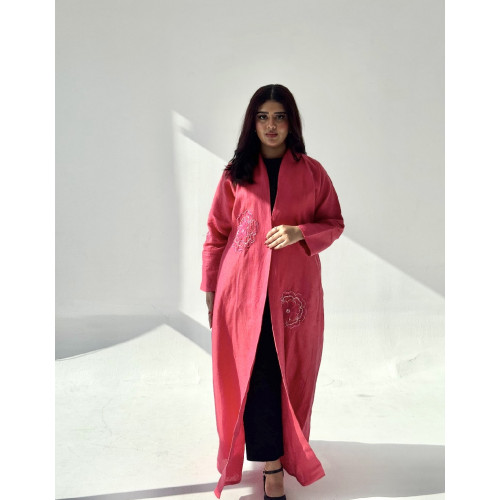 عباية لينين مطرزة