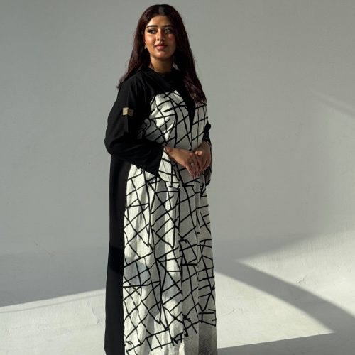 Crepe- Linen Abaya