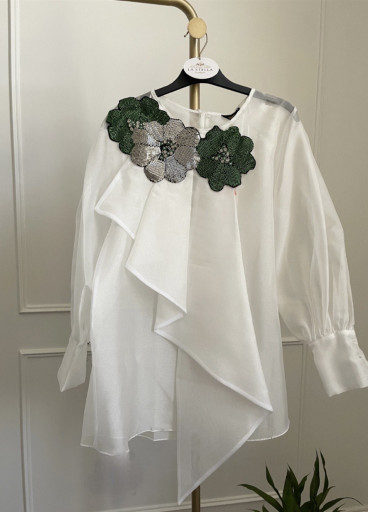 بلورز اورجنزا مطرزة