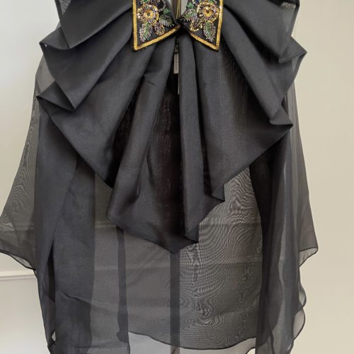 Embroidered Organza Blouse