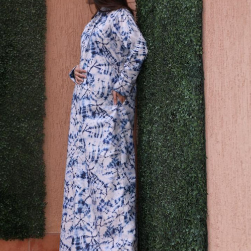 عباية يومية قطن مموج 