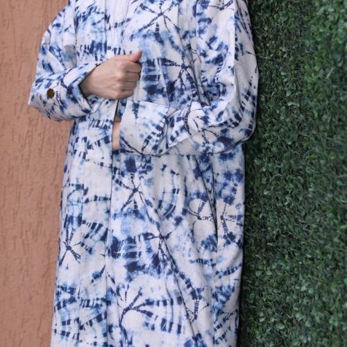 Tie Dye Cotton Abaya