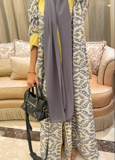 عباية قطن مموج 