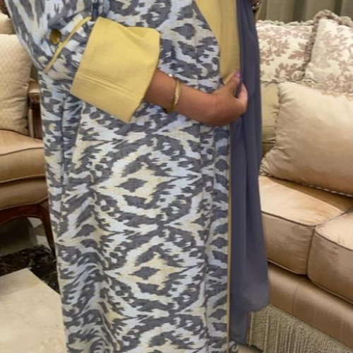 عباية قطن مموج 