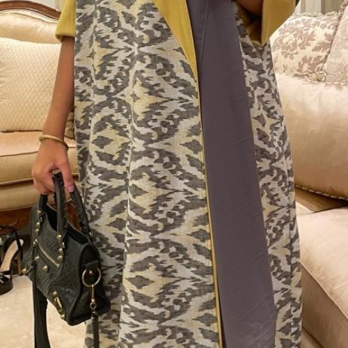 عباية قطن مموج 