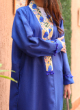Royal Blue Linen Abaya Royal Blue Linen Abaya