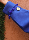 Royal Blue Linen Abaya Royal Blue Linen Abaya