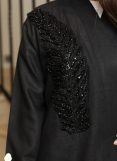  Embroidered Linen Abaya