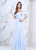 TARIK EDIZ - Embellished off-the-shoulder neck dress