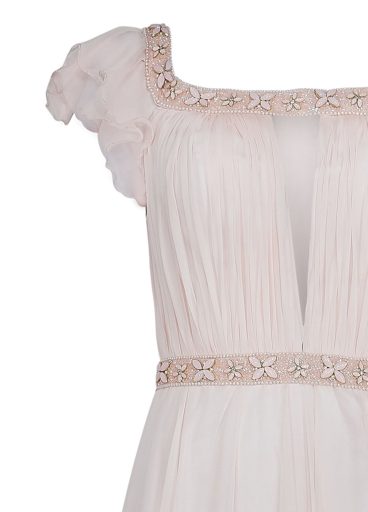 TARIK EDIZ - Embellished off-the-shoulder neck dress