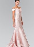Elizabeth K - laced off-shoulder mikado mermaid dress 
