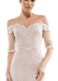 Marsoni - Embroidered off-shoulder trumpet dress Marsoni - Embroidered off-shoulder trumpet dress