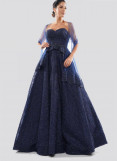 Marsoni embroidered lace sweetheart ballgown