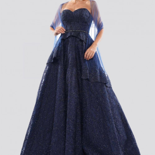 Marsoni embroidered lace sweetheart ballgown