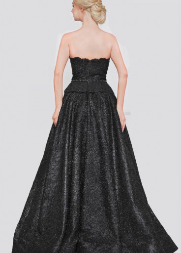 Marsoni embroidered lace sweetheart ballgown