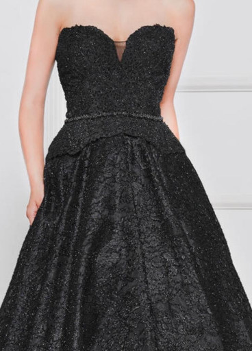 Marsoni embroidered lace sweetheart ballgown