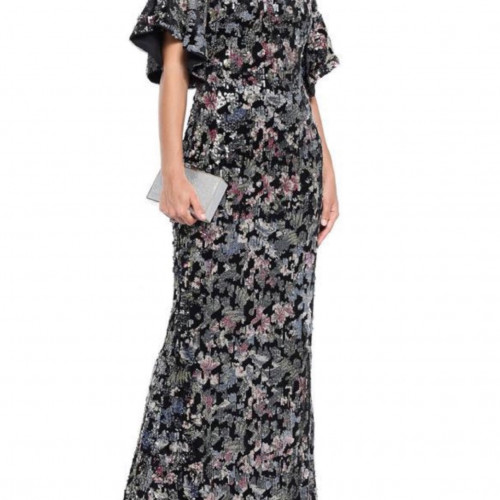  Badgley Mischka embroidered sweetheart gown  