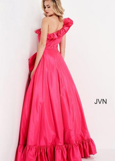 Jovani  one shoulder ruffle prom gown