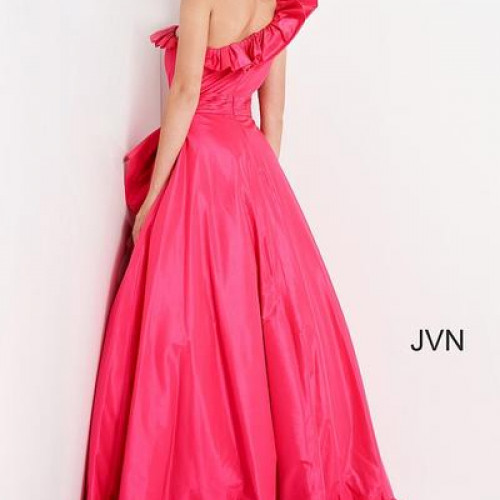 Jovani  one shoulder ruffle prom gown