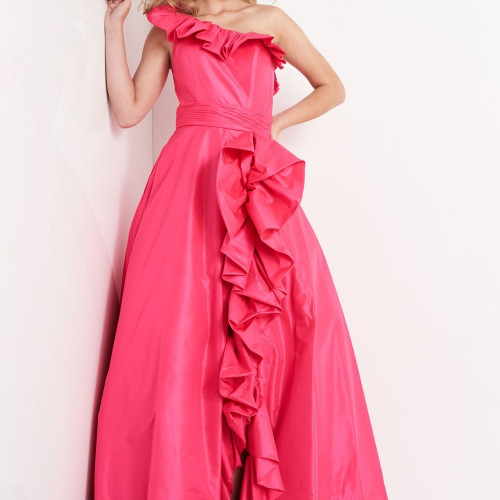 Jovani  one shoulder ruffle prom gown