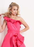 Jovani  one shoulder ruffle prom gown