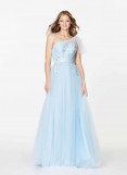 Angle And Alison Floral Embroidery Tulle Gown