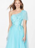Angle And Alison Floral Embroidery Tulle Gown Angle And Alison Floral Embroidery Tulle Gown
