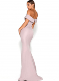 Fold-over off-the-shoulder formal with split by Portia and Scarlett