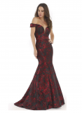  Morrell Maxie patterned perfection mermaid evening dress