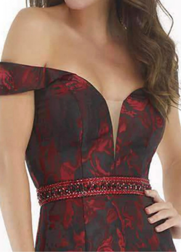  Morrell Maxie patterned perfection mermaid evening dress