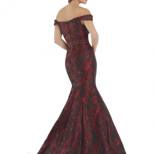  Morrell Maxie patterned perfection mermaid evening dress