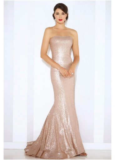  Cameron Blake  Fully Sparkling, Long Formal Gown