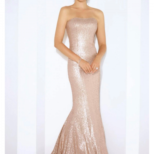  Cameron Blake  Fully Sparkling, Long Formal Gown