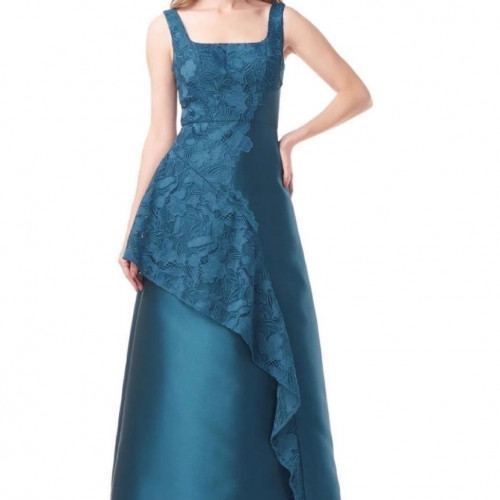 Key Anger Ruffle Gown