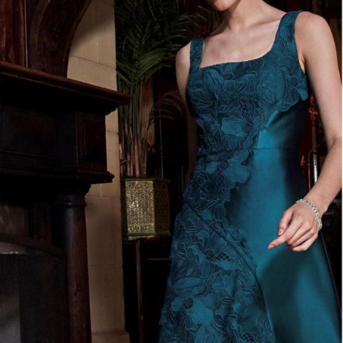 Key Anger Ruffle Gown