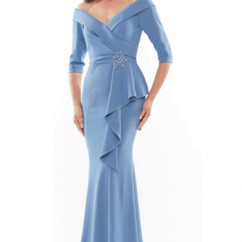Rina Di Montella Drape Gown