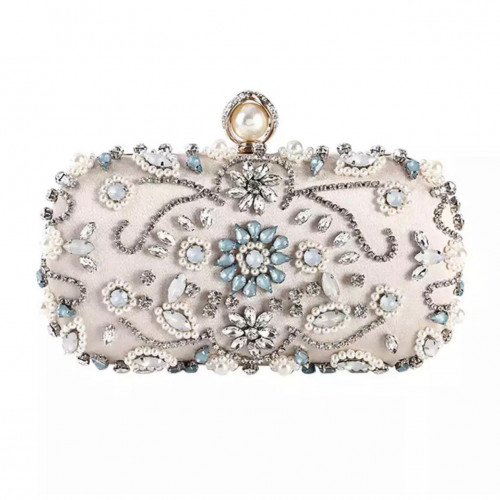 حقيبة يد مطرزة بالكريستال 