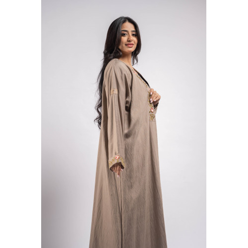 عباية كريب ملونة