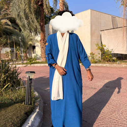 عباية كريب ملونة