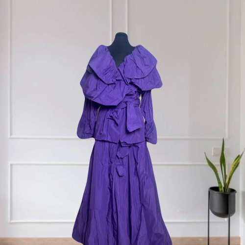 Taffeta Jacket & Skirt Matching Set