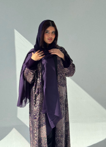 عباية شيفون مبطنة