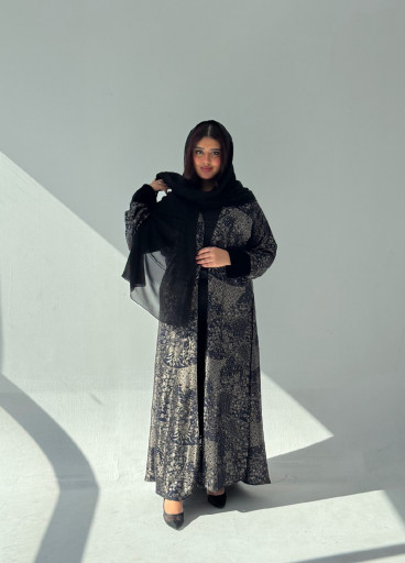 عباية شيفون مبطنة