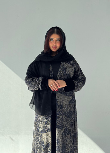 عباية شيفون مبطنة