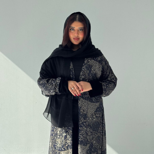 عباية شيفون مبطنة