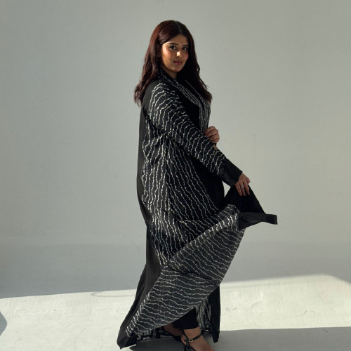 عباية كريب وقطن مموج