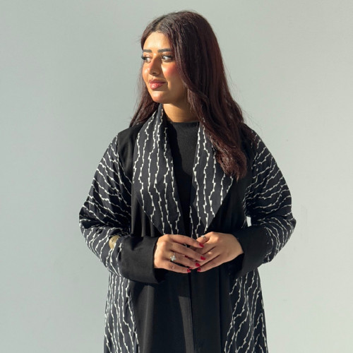 عباية كريب وقطن مموج