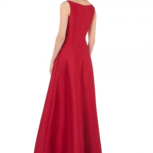   Kay Unger Jumpsuit with Embellished Brooch Bow 