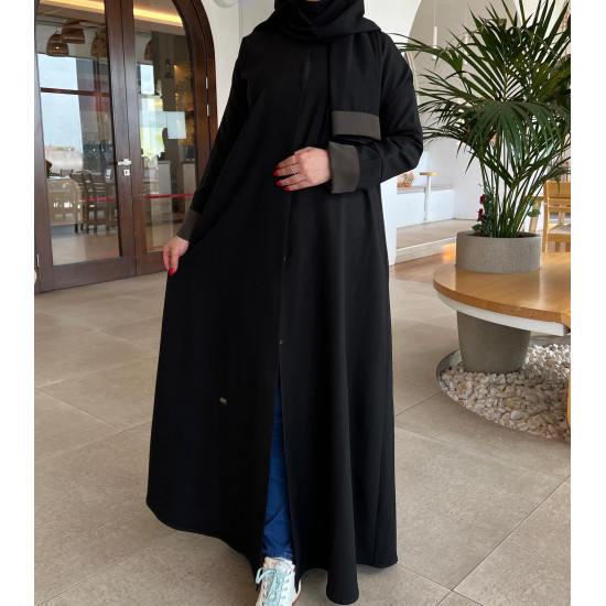 عباية  00501 سادة بقصة نص كلوش 