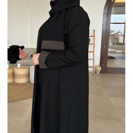 عباية  00501 سادة بقصة نص كلوش 