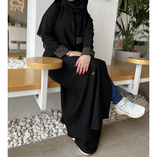 عباية  00501 سادة بقصة نص كلوش 